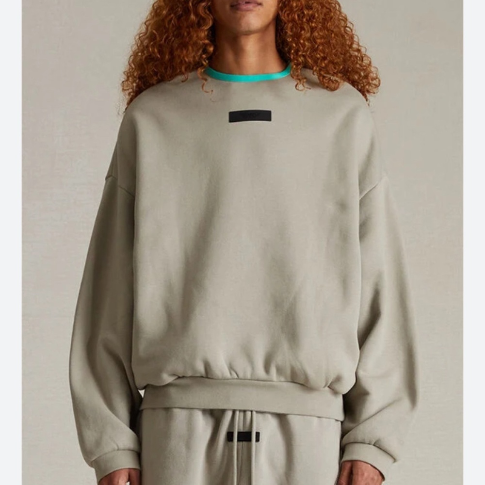 NWT FEAR OF GOD ESSENTIALS Sweatshirt Men Medium Gray